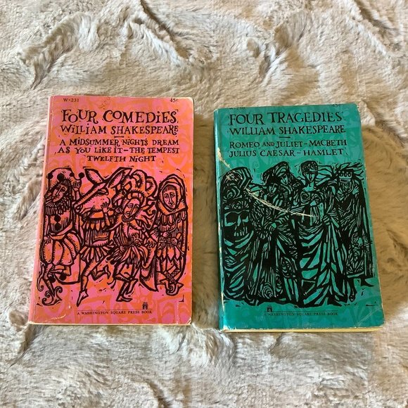 Vintage William Shakespeare Other - Vintage William Shakespeare Paperback Books Four comedies and four tragedies